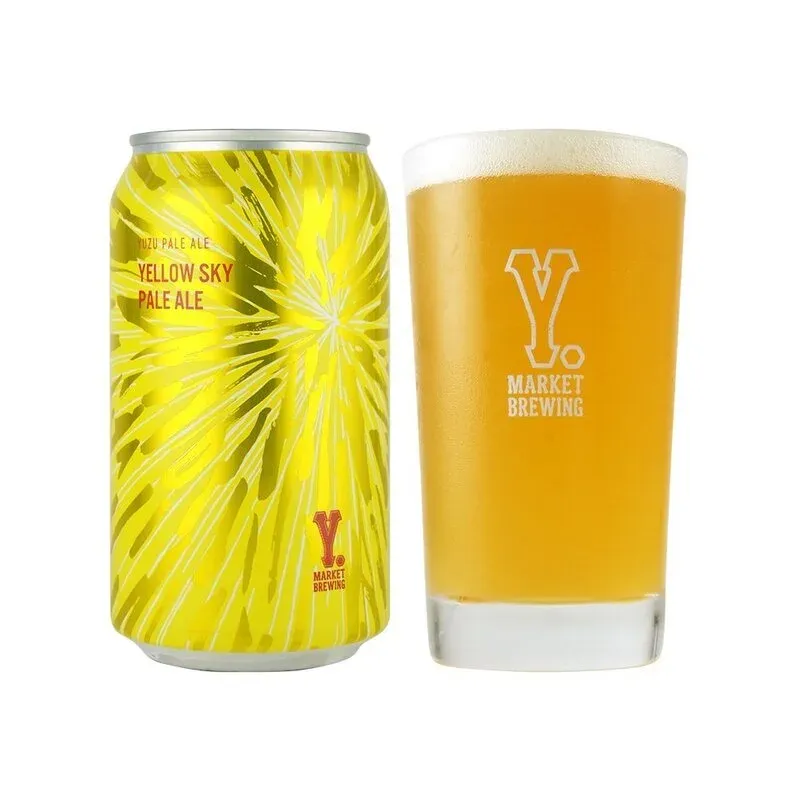 ビアスペース オンタップでY.MarketのYELLOE SKY PALE ALE開栓、10タップ稼働