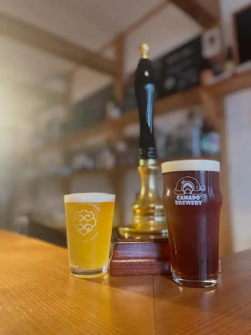 GRANDPA FISH & CHIPS in Kameido Taps "ONE LAP BEHIND" and "SCOTTISH ALE TRY"