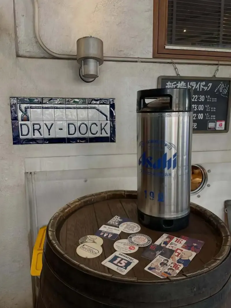 Shimbashi DRY-DOCK Updates Its Tap List, Featuring Five Beers Including Daisen G Beer