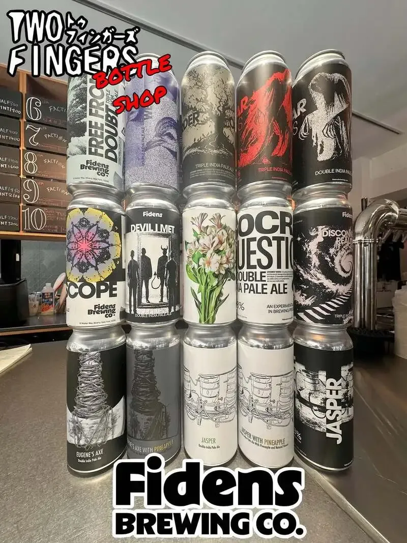 池袋Two FingersにFIDENS空輸缶15種が入荷、希少IPAを一挙提供