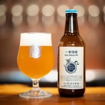 神田KARAKURIで箕面ビール「桃ヴァイツェン 清水白桃」と志賀高原ビール「一挙両得」が開栓