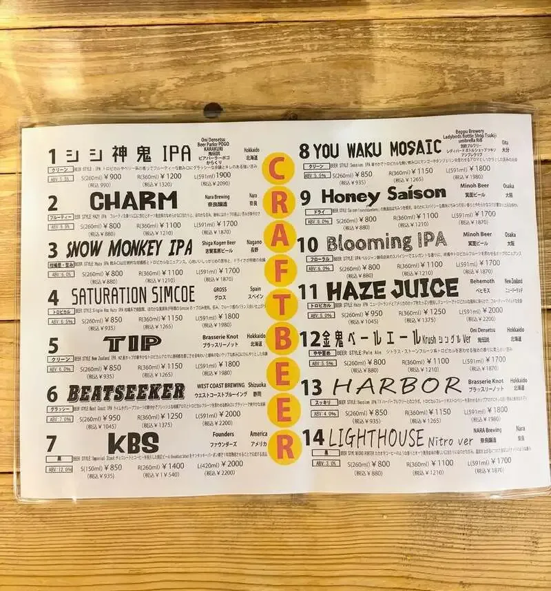 大阪・麦酒やポゴロジーが14種のタップリストを公開、鬼伝説や箕面ビールも