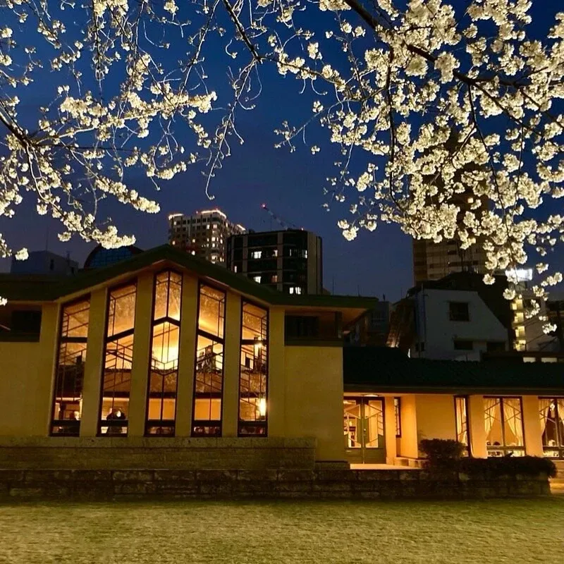 自由学園明日館で夜桜見学会、NAMACHAんが限定樽生を開栓