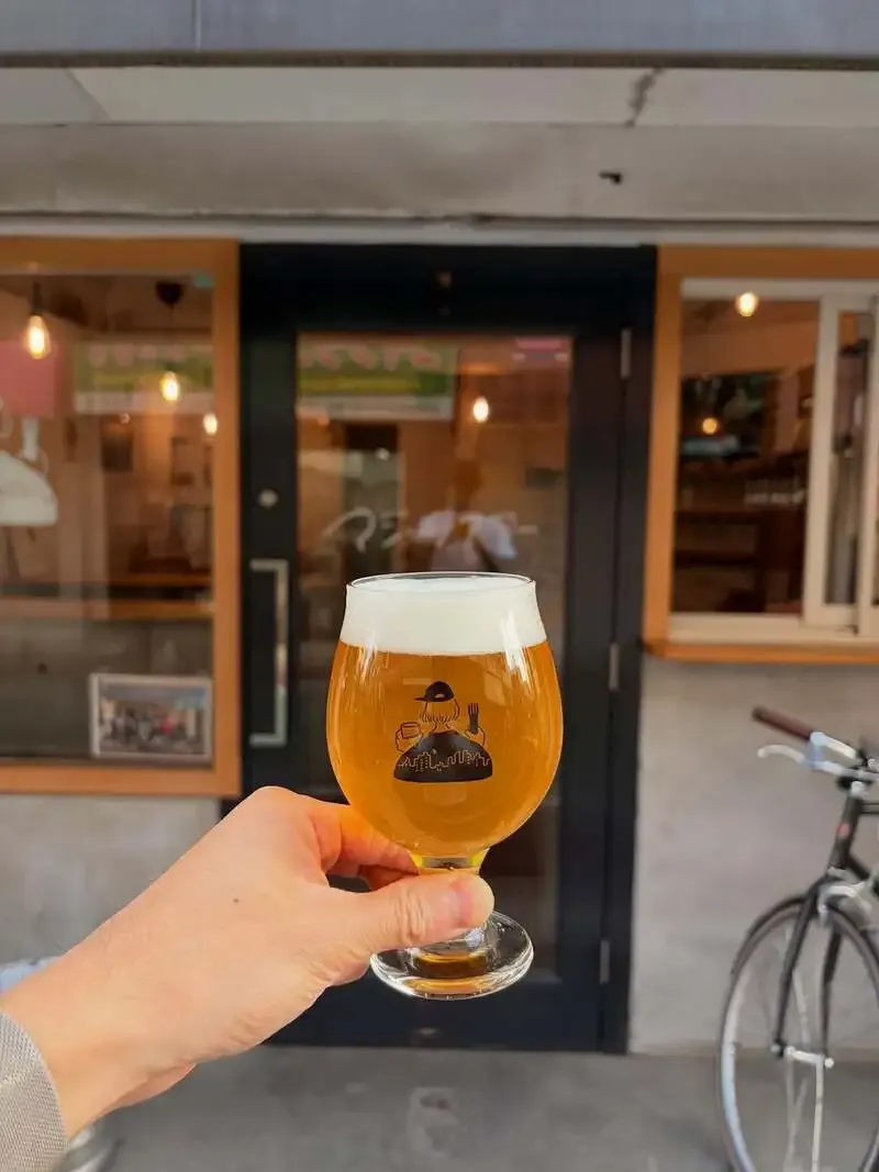 Kyoto Brewing’s "Shigoku Tozen" newly tapped at Magic Hour Shimotakaido Main Store, an osmanthus saison