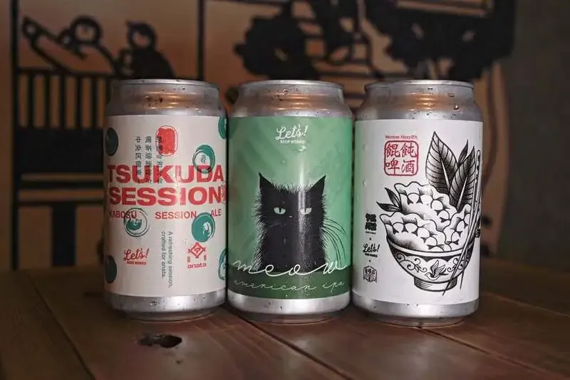 Craft beer TOCA in Mitaka adds three new Let's Beer Works cans