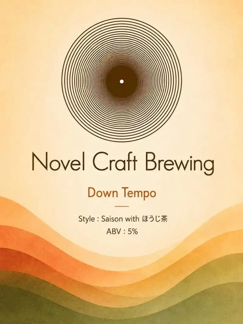Novel Craft Brewing offers hojicha Saison "Down Tempo"