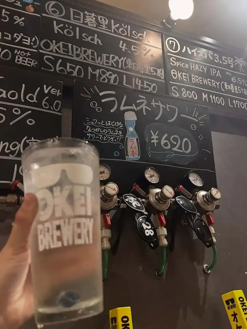 Okei Brewery Nippori posts July 24 tap list with 9 house beers and 3 guest pours