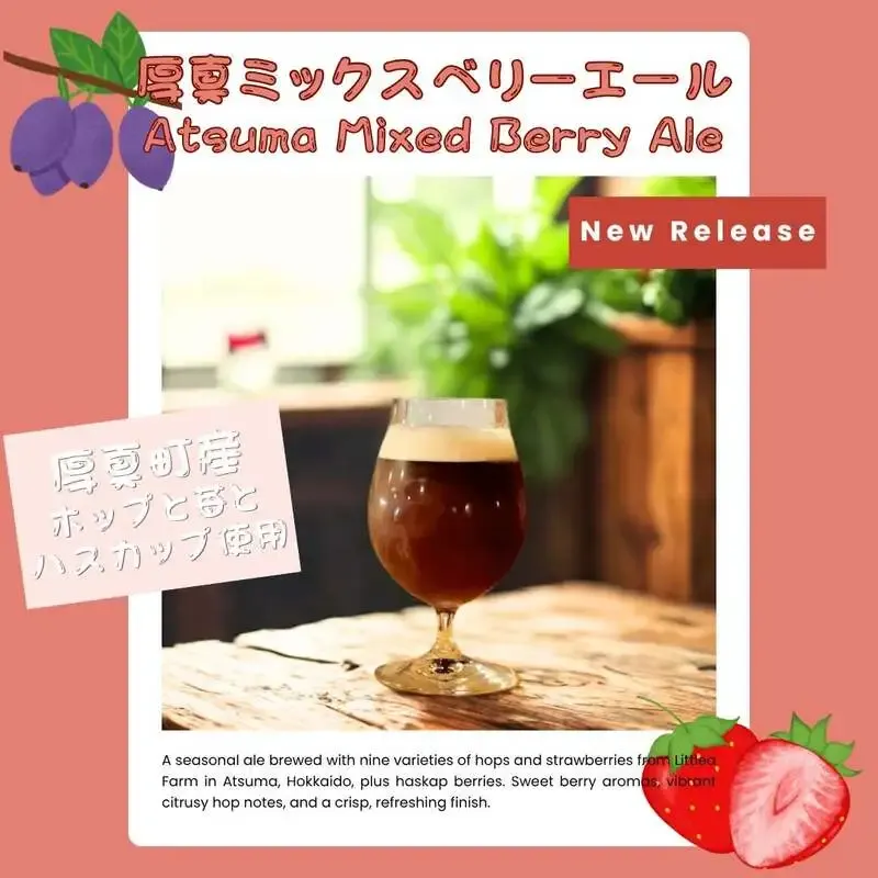 ozigi brewing函館麦酒醸造所でストロベリー新作ビールを案内