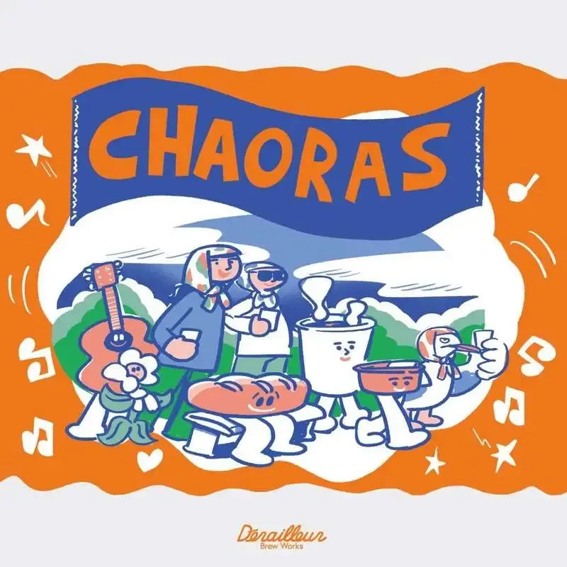 Derailleur Brew Works Simultaneously Releases a Collaboration Beer and Drink for CHAORAS