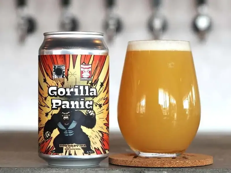 BLACK TIDE BREWINGでGorilla BrewingコラボのDDH Hazy IPA「GORILLA PANIC」開栓