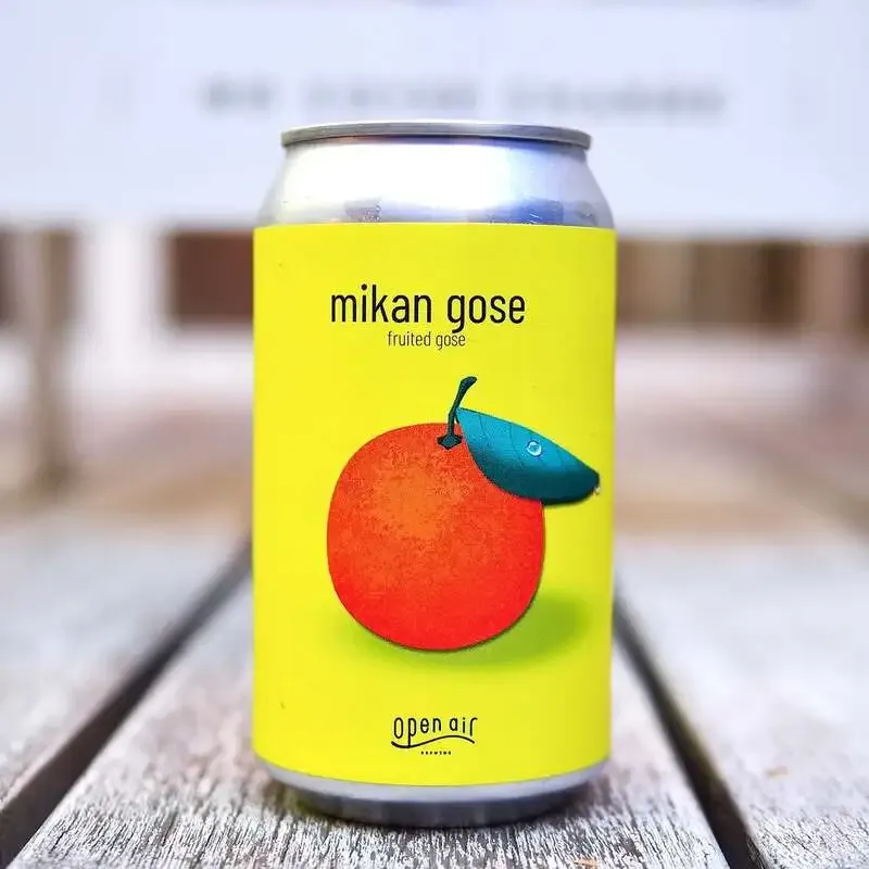 beer bar Cyblumeでopen airの「mikan gose」がゲスト開栓