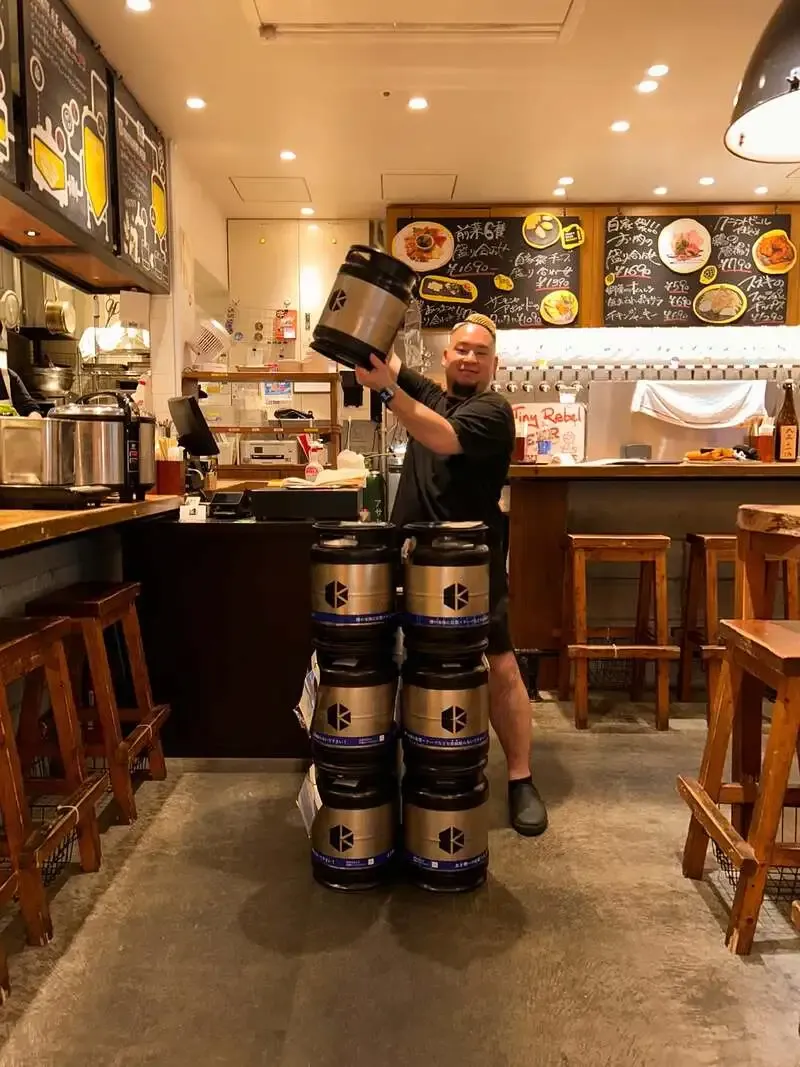 Kyoto Brewing x Hansharo Beer Double Tap Takeover at Craft Beer Market LUCUA Osaka