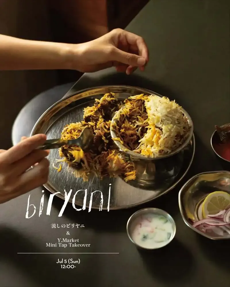 Y.Market Brewing mini tap takeover with Strolling Biryani at ØL Tokyo