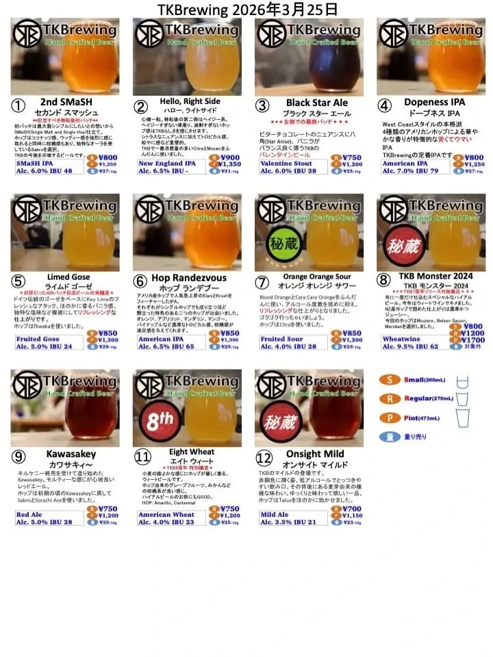 TKBrewing、3月から水曜営業を継続　川崎の直売所を案内