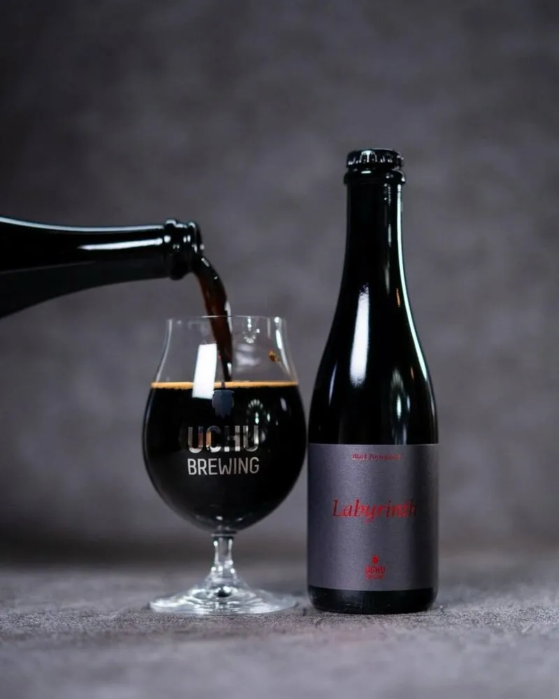名古屋・BINGEにUCHU Brewingの「Labyrinth 002」黒系バレルワインが入荷