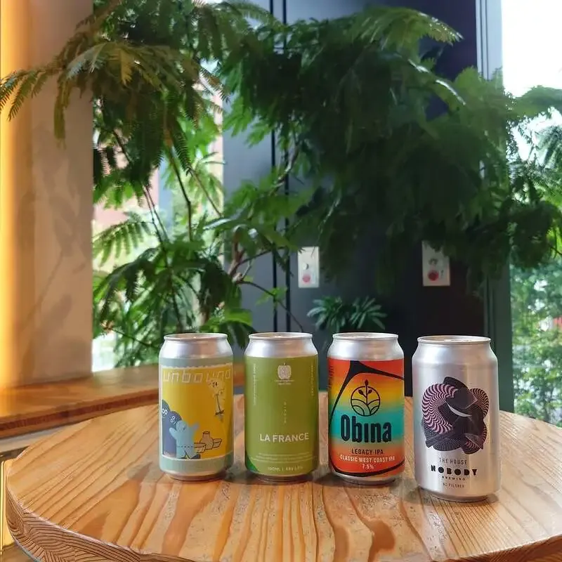 DIG THE LINE BOTTLE & BAR taps four beers including Primary Barrels' Hazy IPA