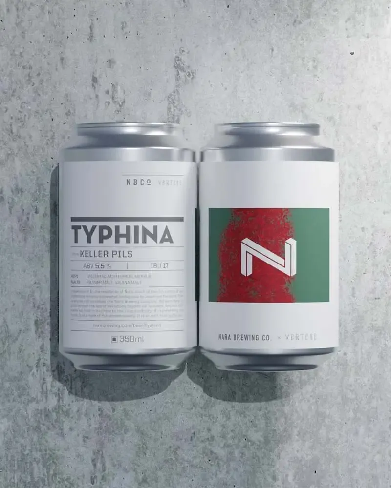 奈良醸造、VERTEREコラボのケラーピルス「TYPHINA」初回出荷店を公開