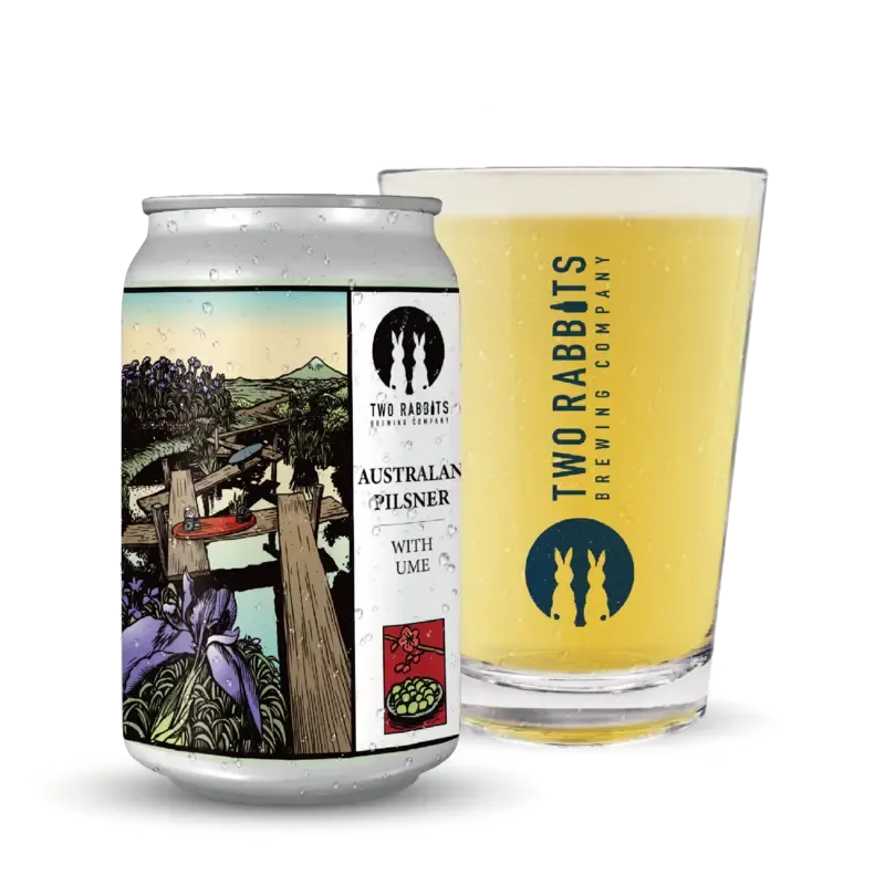 二兎醸造、花札シリーズ第五弾「AUSTRALIAN PILSNER WITH UME」を発売