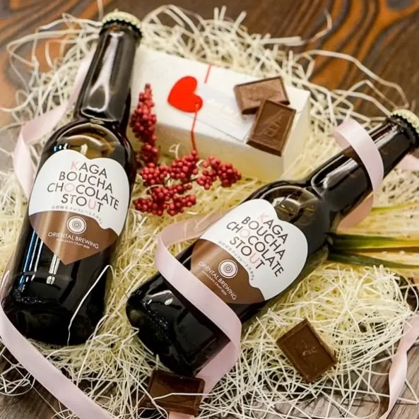 金沢駅直結で限定開栓、加賀棒茶チョコレートスタウト販売開始