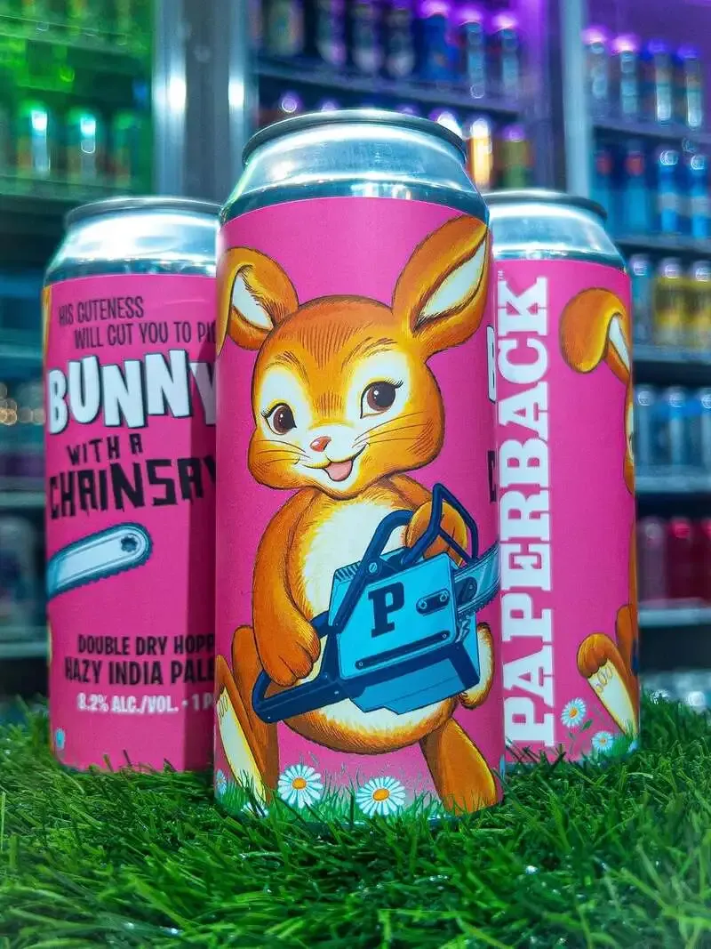 名古屋・BINGEにLA発Paperback缶「Bunny with a Chainsaw」新入荷