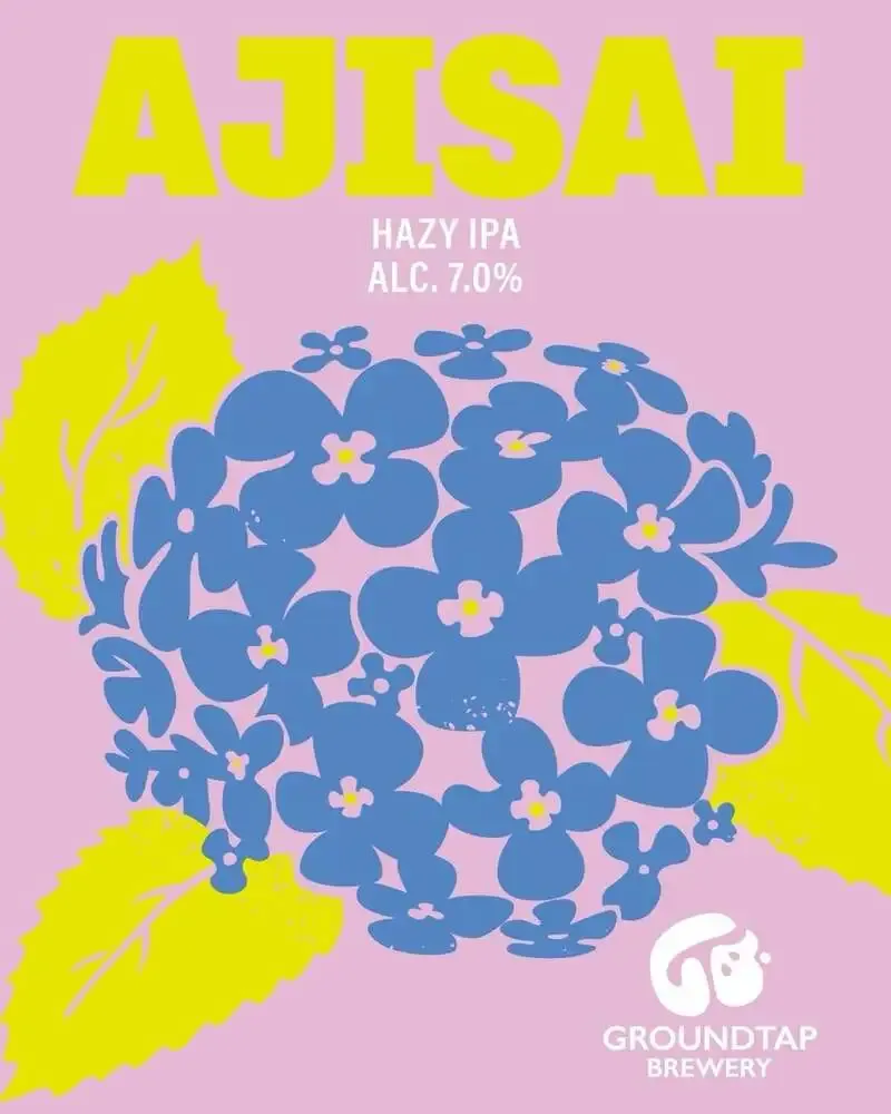 GROUNDTAP BREWERY Unveils Hydrangea-Themed Hazy IPA AJISAI