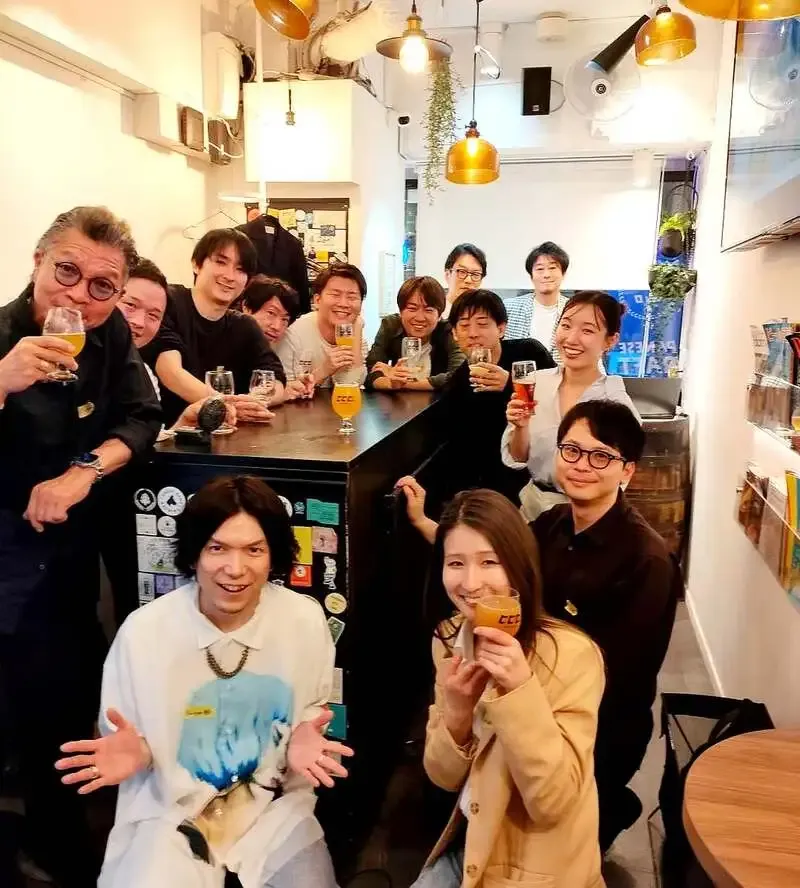 代官山のビビビ。でクラフトビール交流会、YAMANOMAとDistant Shoresを紹介