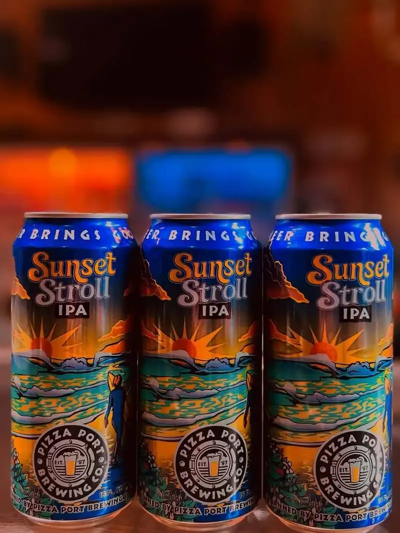 名駅BINGEが営業中、Pizza Port「Sunset Stroll IPA」開栓