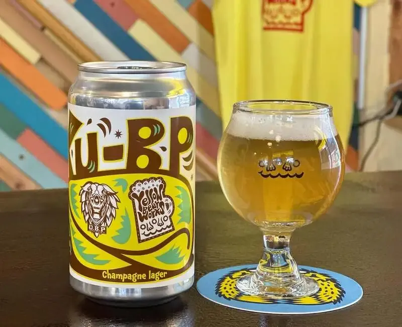 Yellow Beer Works文化通り店でUBPコラボ「シャンパンラガー」新規開栓