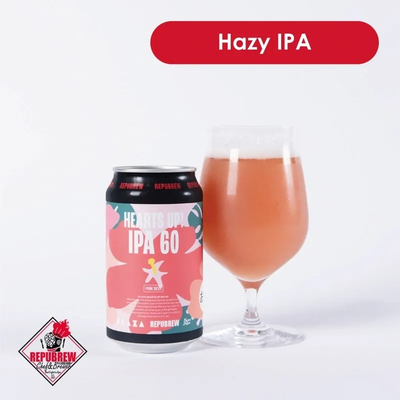 Repubrewが「HEARTS UP! IPA 60」発売、PLAZA60周年を祝うコラボ