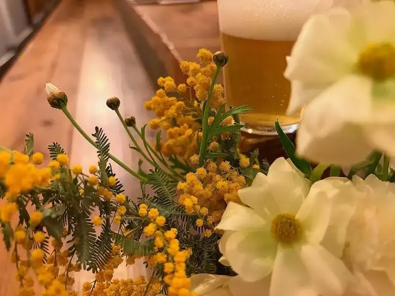 学芸大学Tsukinowagumaで伊勢角屋麦酒「麦のまにまに」開栓