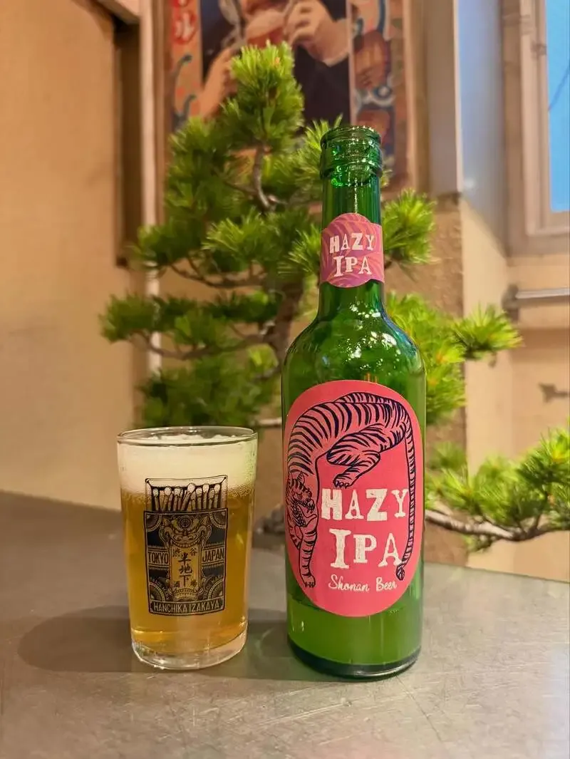 Shibuya Hanchika Sakaba adds Shonan Beer HAZY IPA, a 6.0% hazy IPA with fruity aroma