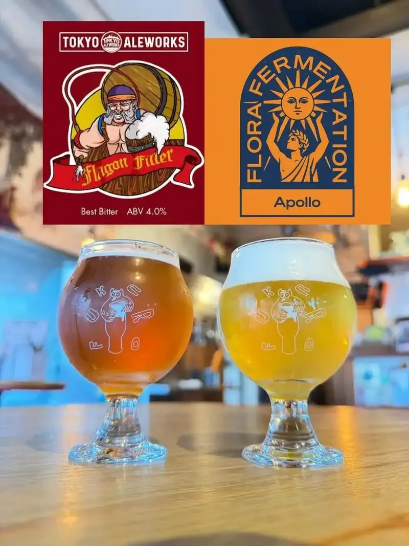 Bar FUKUROでTokyo AleworksとFlora Fermentationの新タップ2種が開栓