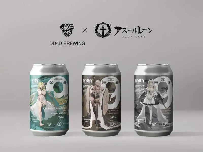 DD4D Brewing to Release Three Azur Lane Collaboration Beers on September 5
