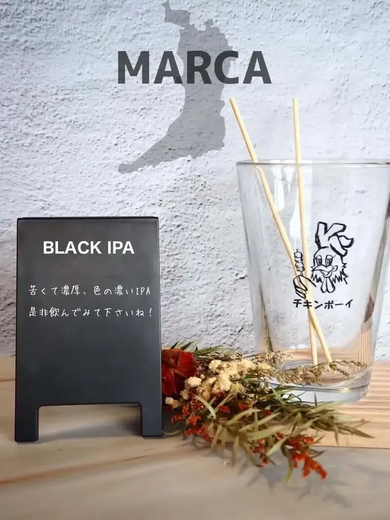 名古屋・今池のCHICKEN BOYでMARCA BREWINGのBLACK IPAが開栓