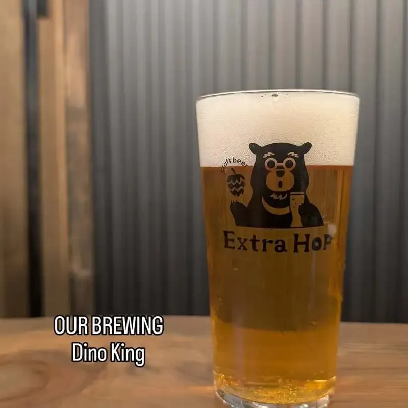 大分・craft beer Extra HopでOUR BREWING「Dino King」開栓、CRAFTROCKのケルシュも終盤