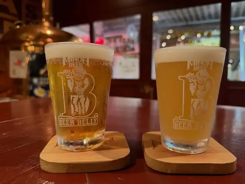 BEER BELLY Tenma highlights Minoh Beer’s Haikara Pils and Momo Weizen 2025 Shimizu Hakuto ver.