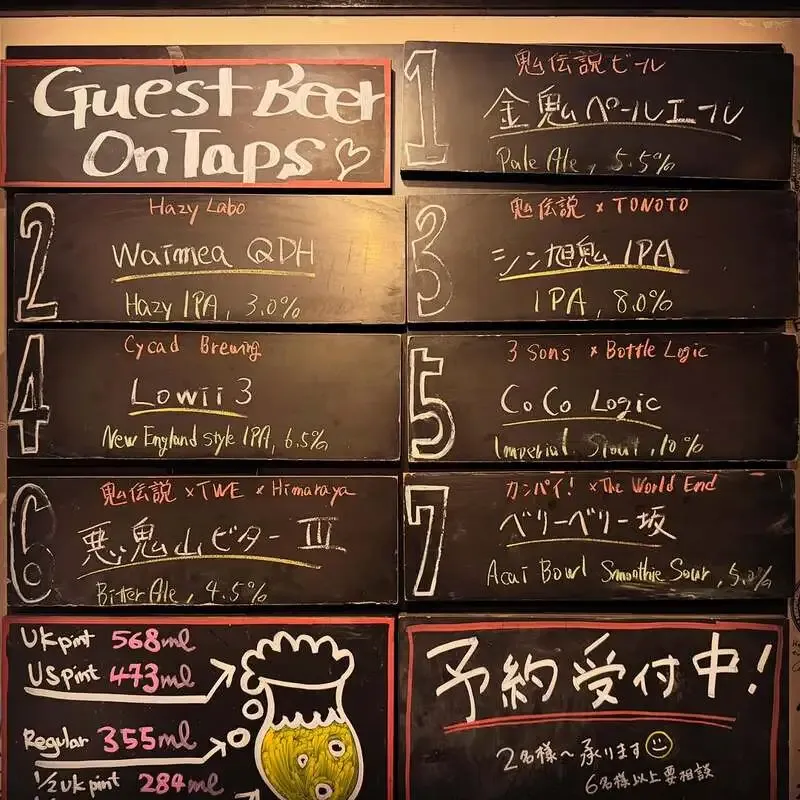 上野のThe World End、鬼伝説ビールやOud Beersel含む9種のゲスト樽