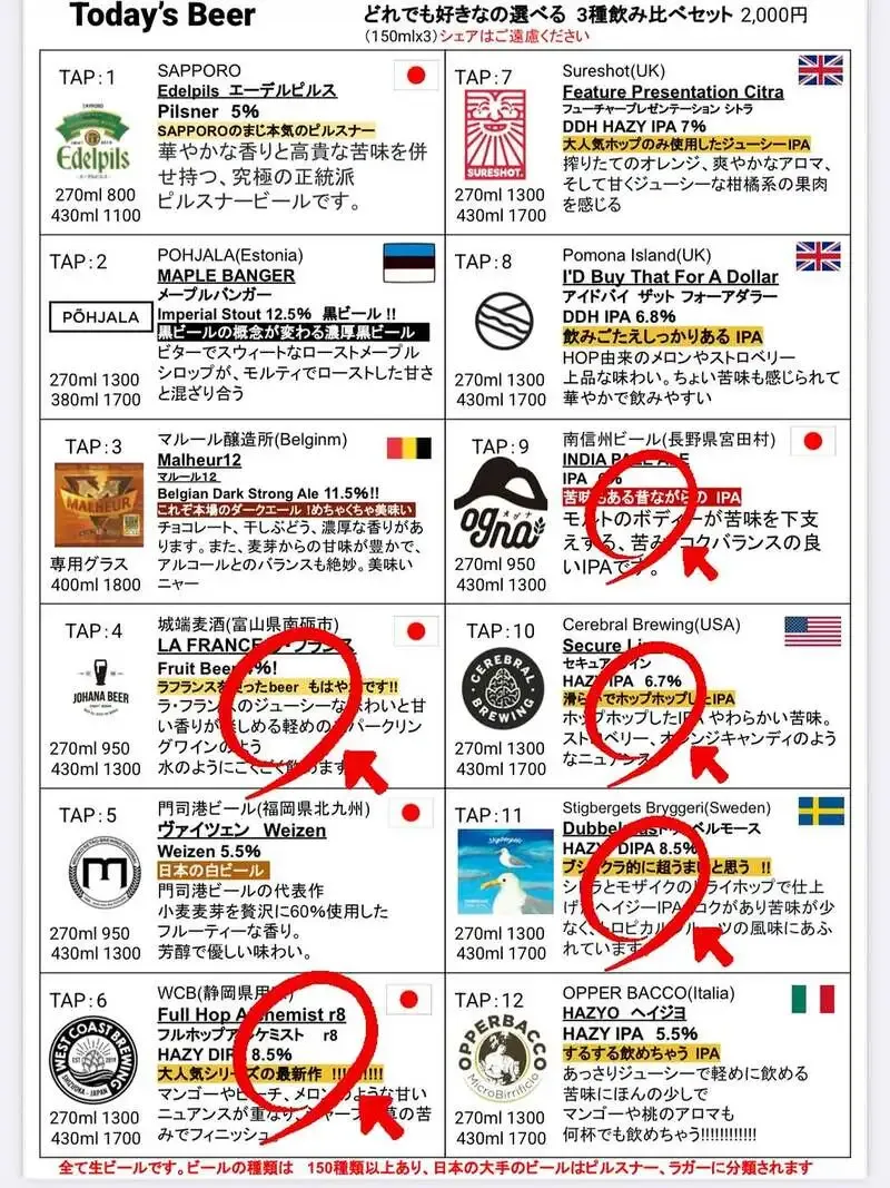 BOUCHON CRAFTCOMPANY、曙橋で樽生12種のクラフトビールを案内