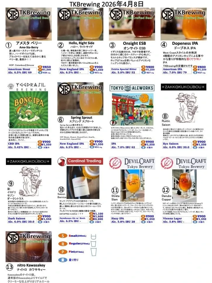 ティーケーブルーイング、Instagramで水曜営業を案内　川崎の直売所