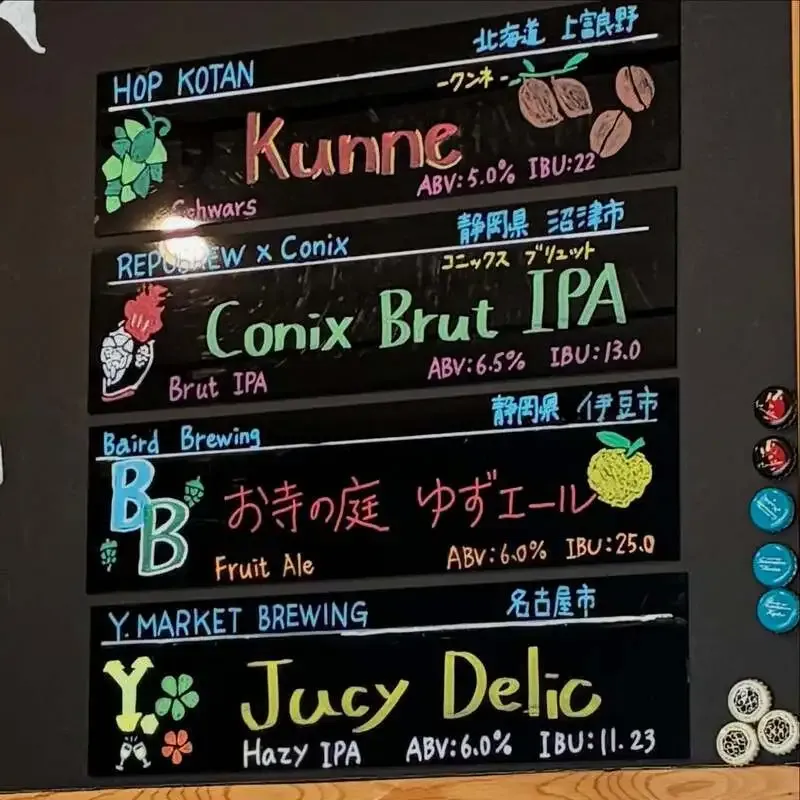 ビアセラーイチノミヤで志賀高原ビールなど8タップを案内、営業情報も更新