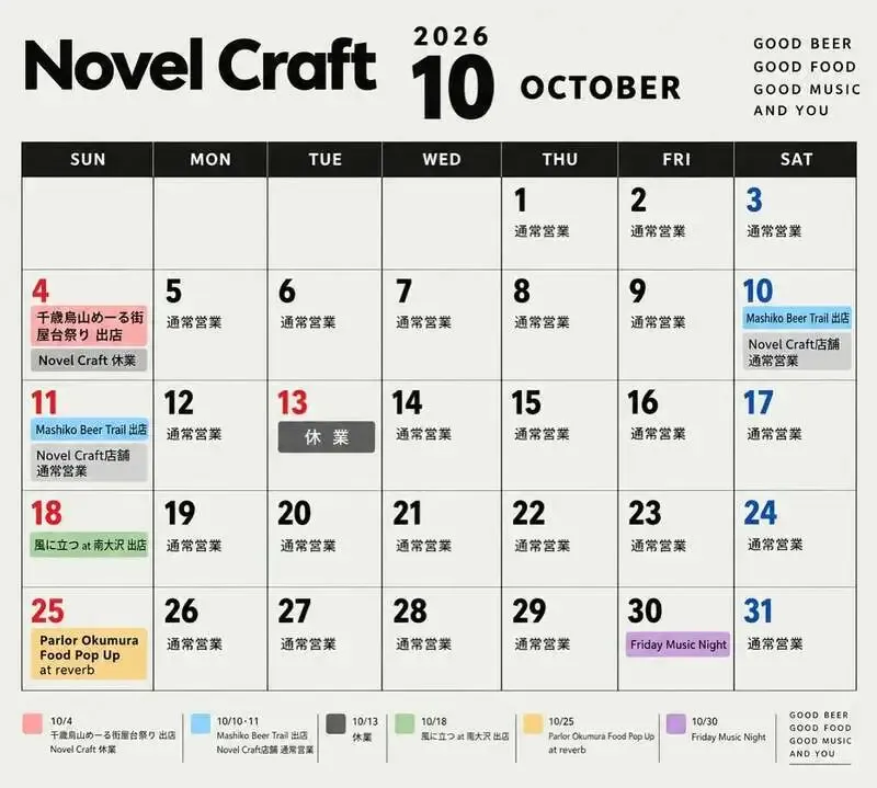 Novel Craftで7種のタップリスト、Yorocco Beerとのコラボも登場