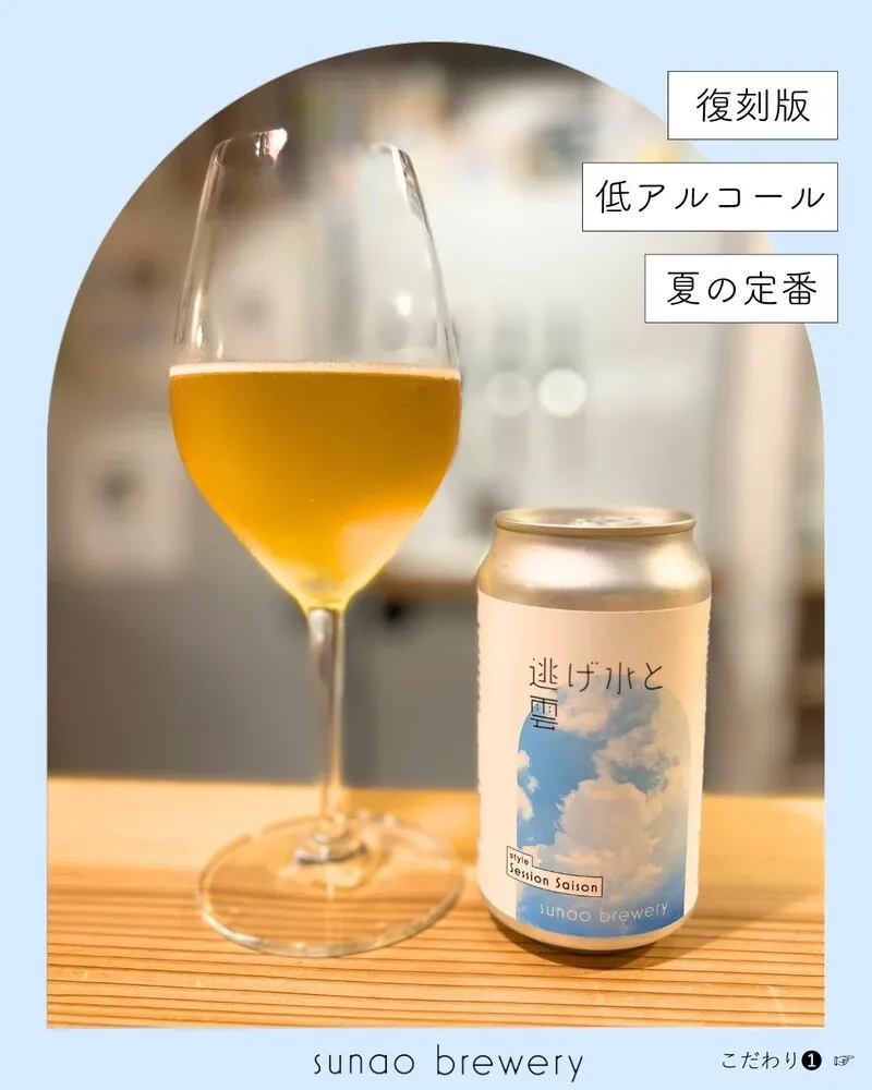 スナオブルワリー、新作「逃げ水と雲」を発表　夏向けのセッションセゾン