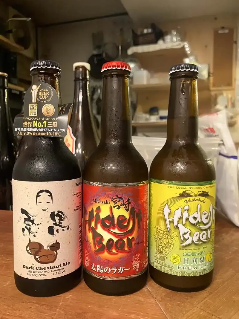 京成小岩クラフト酒店で宮崎ひでじビール「栗黒」を今月も提供
