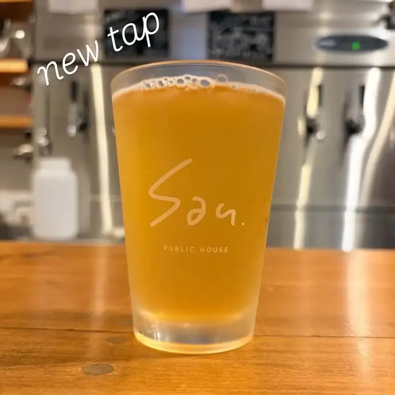 San.publichouseでMinamiaizu Mountain Brewingの「Mont Grain」開栓
