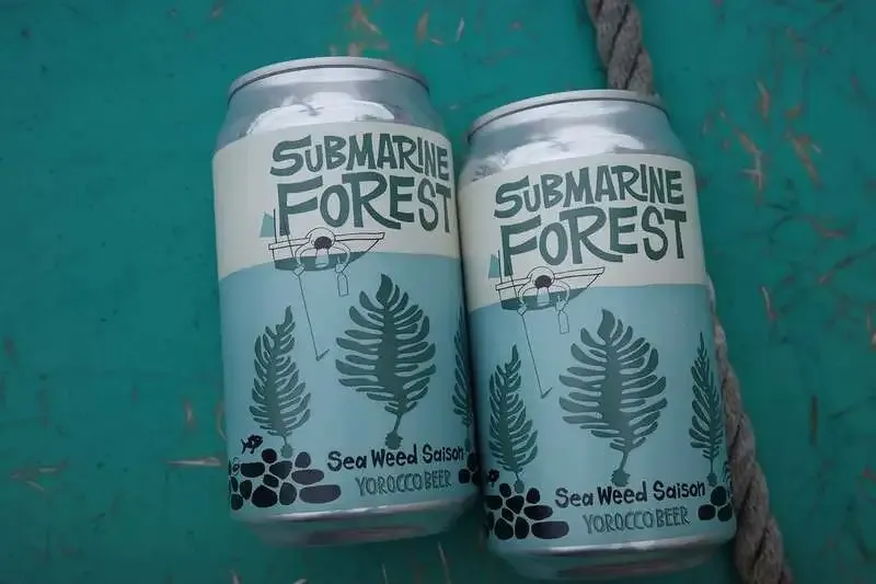 ヨロッコビール、ワカメと柚子を使った缶ビール「Submarine Forest」をリリース