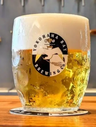 Yokohama Bay Brewing's "Freestyle Experimental Helles" tapped at Izuyashoten