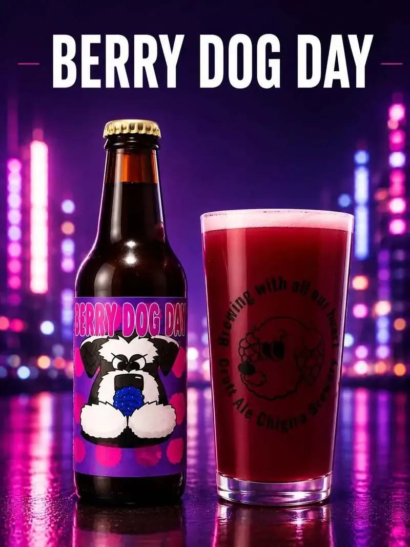 Craft Ale Chigira Announces Limited Hazy IPA "BERRY DOG DAY"