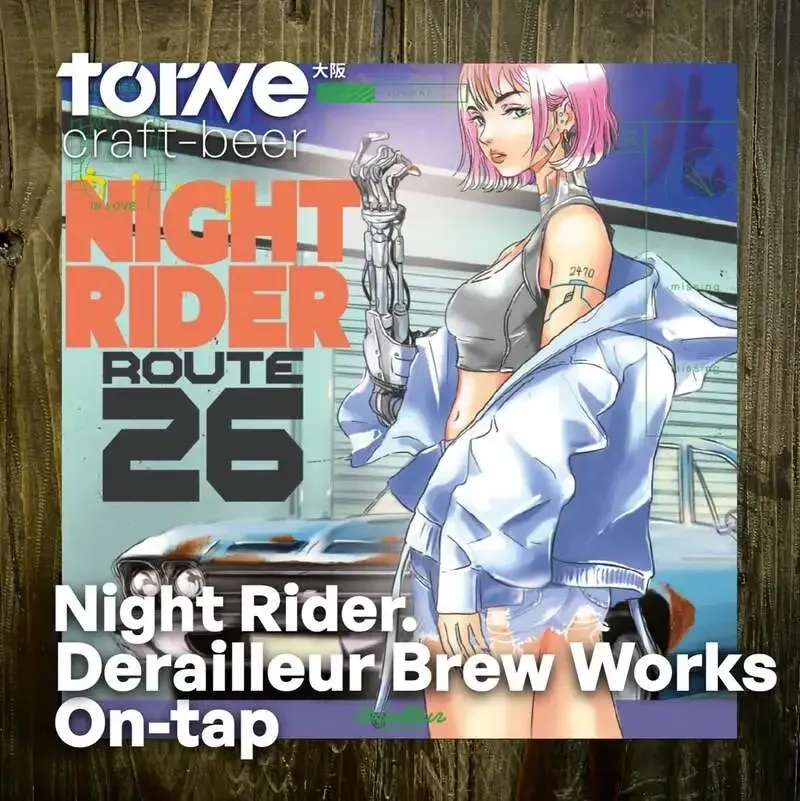 Osaka’s torne Taps Derailleur Brew Works’ Night Rider