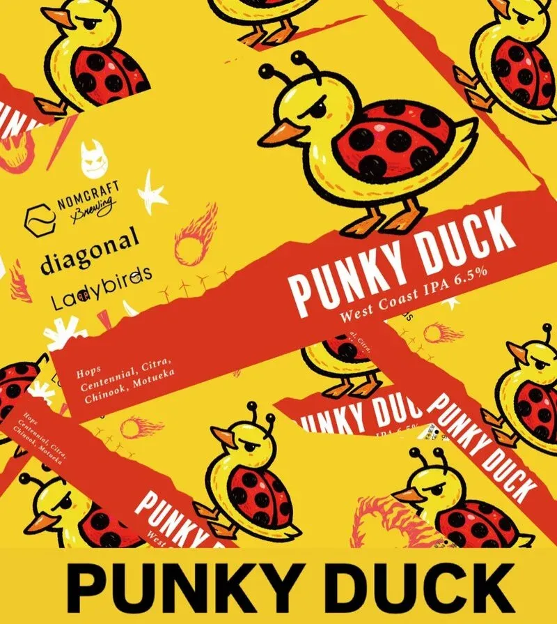 甲府のdiagonalでNomcraftのPUNKY DUCKを開栓　8周年ビールの最後の樽