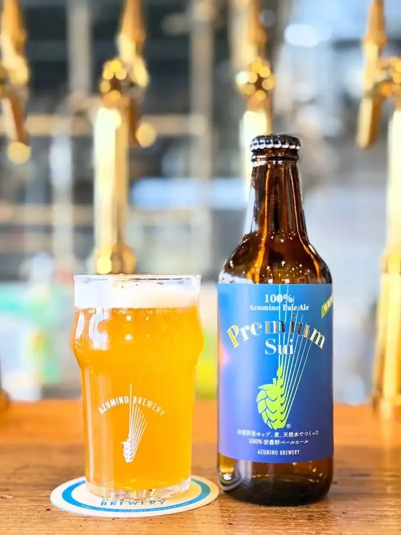 安曇野ブルワリー、プレミアムSuiの樽生をTapRoomで開栓